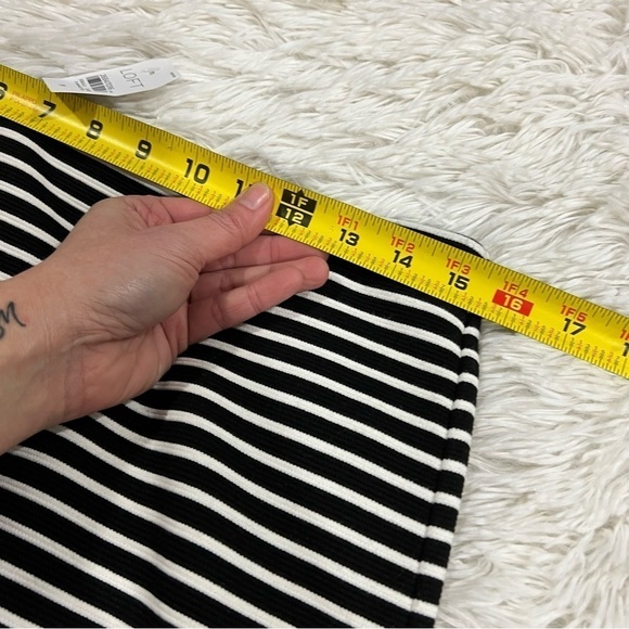 Ann Taylor LOFT Stripe Pencil Skirt Med NWT - Picture 5 of 10